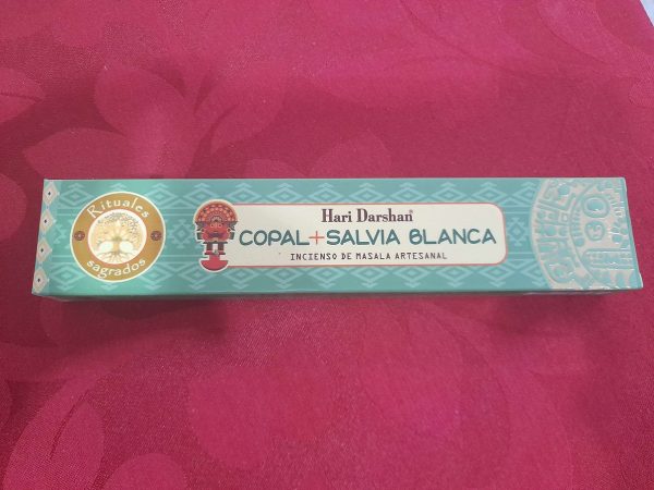Incenso Hari Darshan Copal & Sálvia Branca