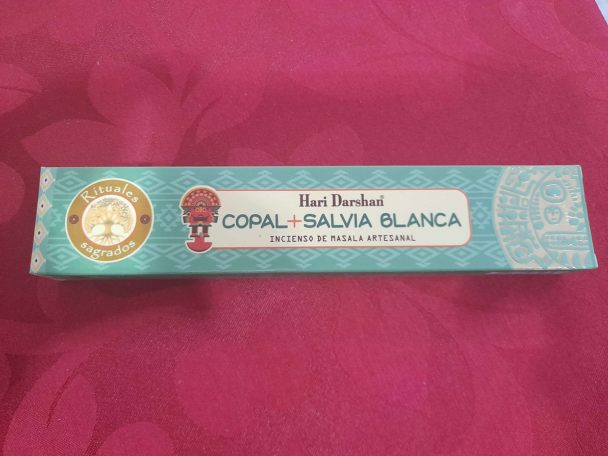 Incenso Hari Darshan Copal & Sálvia Branca