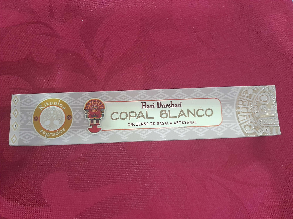 Incenso Indiano Hari Darshan Copal Branco