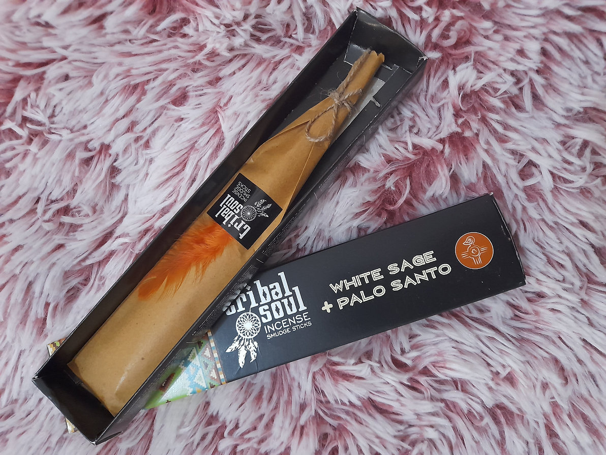 Incenso Tribal Soul Sálvia Branca e Palo Santo